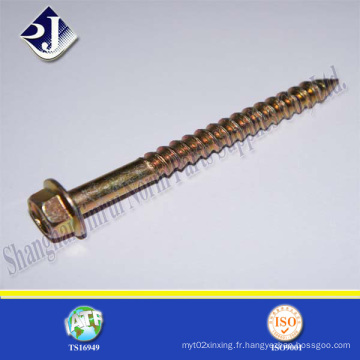 Serrure de verrouillage Hex Flange Wood Screw